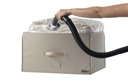 Rigid duvet storage boxes