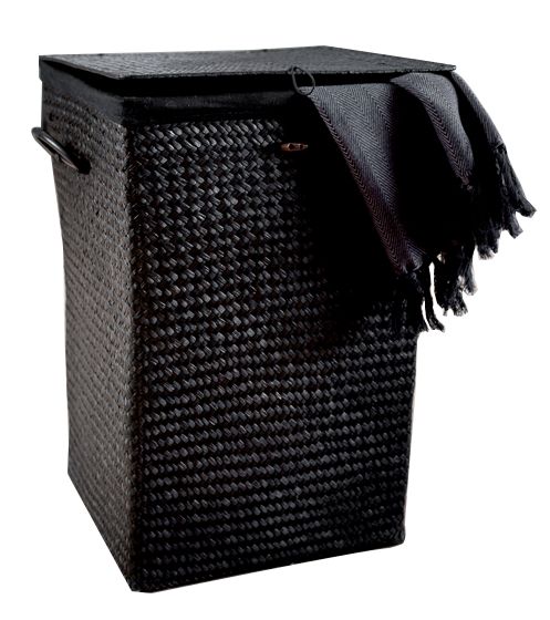 "Alpha" Laundry Basket - Black 1 Compactor