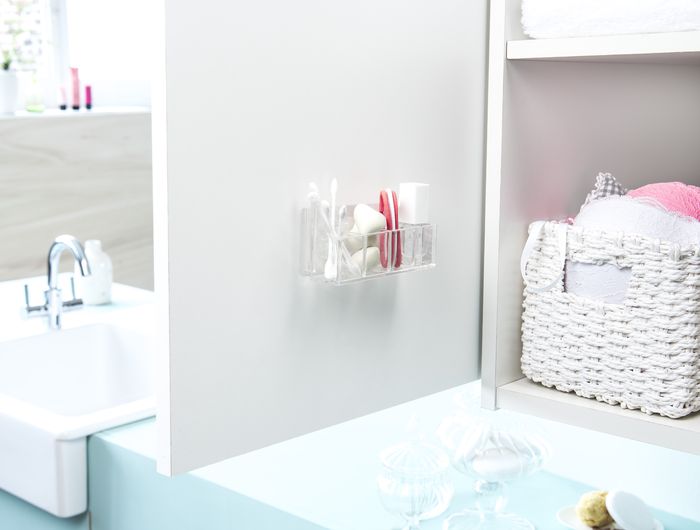 Bestlock Magic Vision Wall Mountable Home Storage Box with 4 Compartments - Transparent 5 Compactor