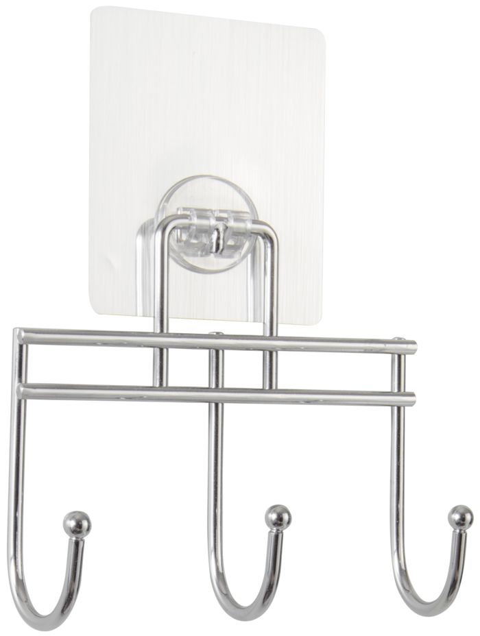 Bestlock Magic No Drilling Wall Mountable Triple Hook 1 Compactor