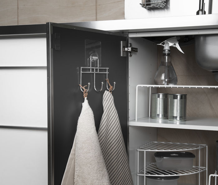 Bestlock Magic No Drilling Wall Mountable Triple Hook 5 Compactor