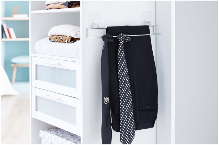 Bestlock Magic Wall Mountable Double Trouser Rail 3 Compactor