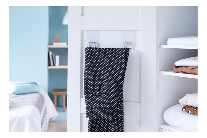 Bestlock Magic Wall Mountable Single Trouser Rail 3 Compactor