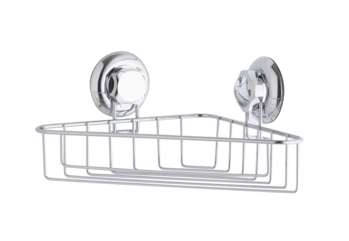 Bestlock Suction Wall Mountable Corner Storage Shelf 1 Compactor