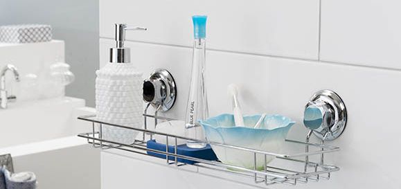 Bestlock Suction Wall Mountable Multi-Purpose Storage Shelf 2 Compactor