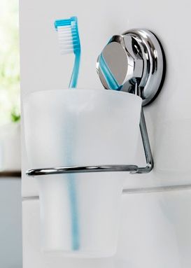 Bestlock Suction Wall Mountable Toothbrush Holder with Cup 6 Compactor