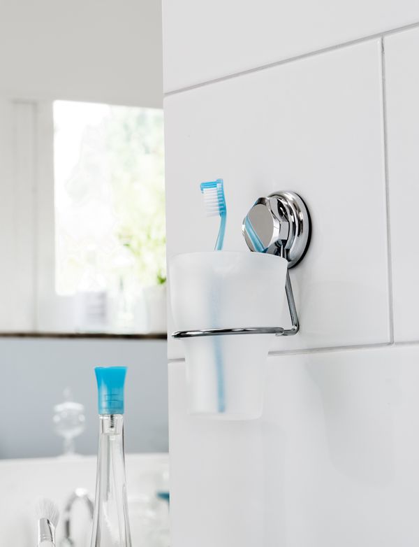 Bestlock Suction Wall Mountable Toothbrush Holder with Cup 7 Compactor