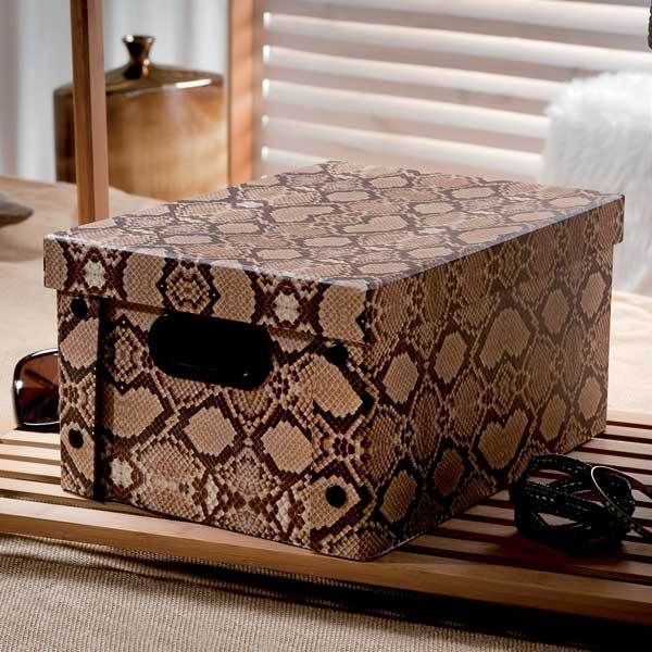 "Python" Cardboard Storage Box with Press Studs 5 Compactor