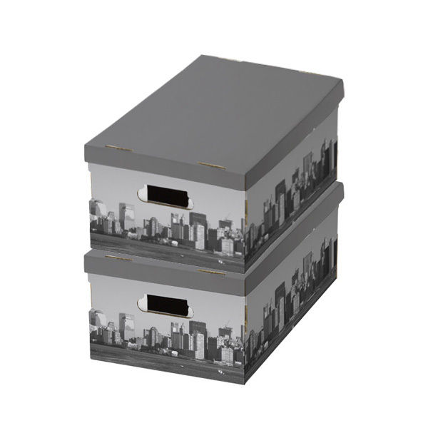 SET OF TWO CARTON BOXES NEW YORK 1 Compactor