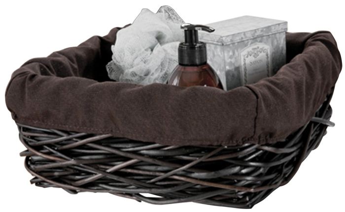 "Crazy" XL Wicker Storage Basket - Brown 1 Compactor