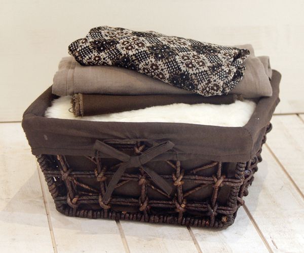 "Cara" Woven Storage Basket 1 Compactor