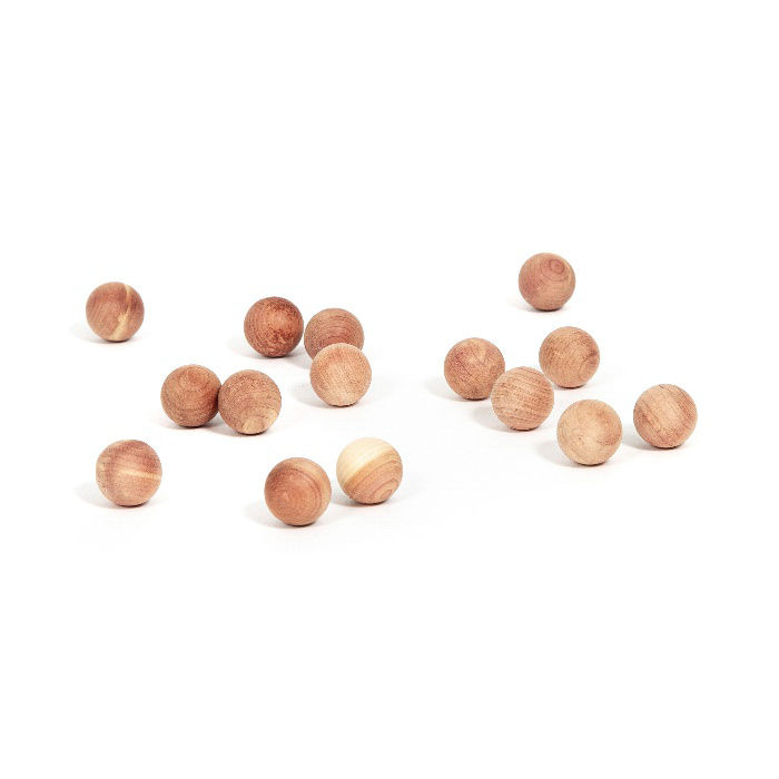 Set of 15 Moth Repellant Cedar Wood Balls for Drawers 1 Compactor