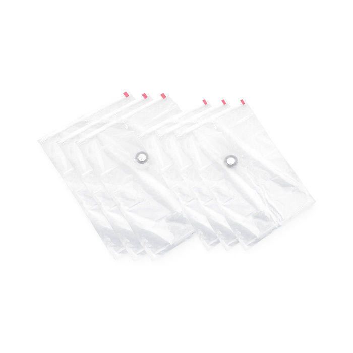 "Aspispace" Set of 6 Medium and Large Space Saving Vacuum Storage Bags - 3 Medium and 3 Large 1 Compactor