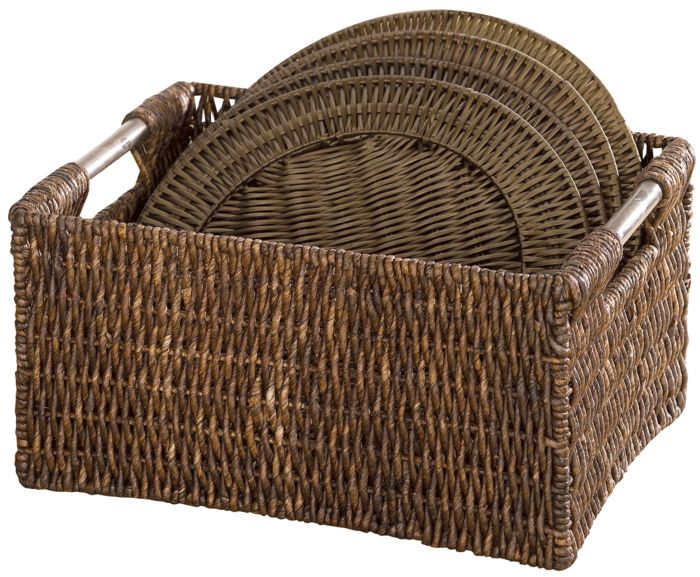 "Dee" Small Woven Storage Basket 1 Compactor