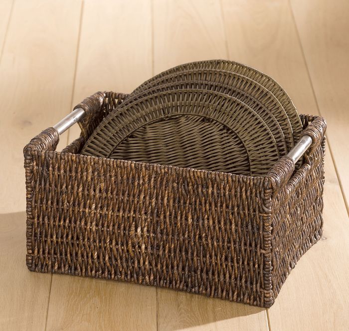 "Dee" Small Woven Storage Basket 2 Compactor