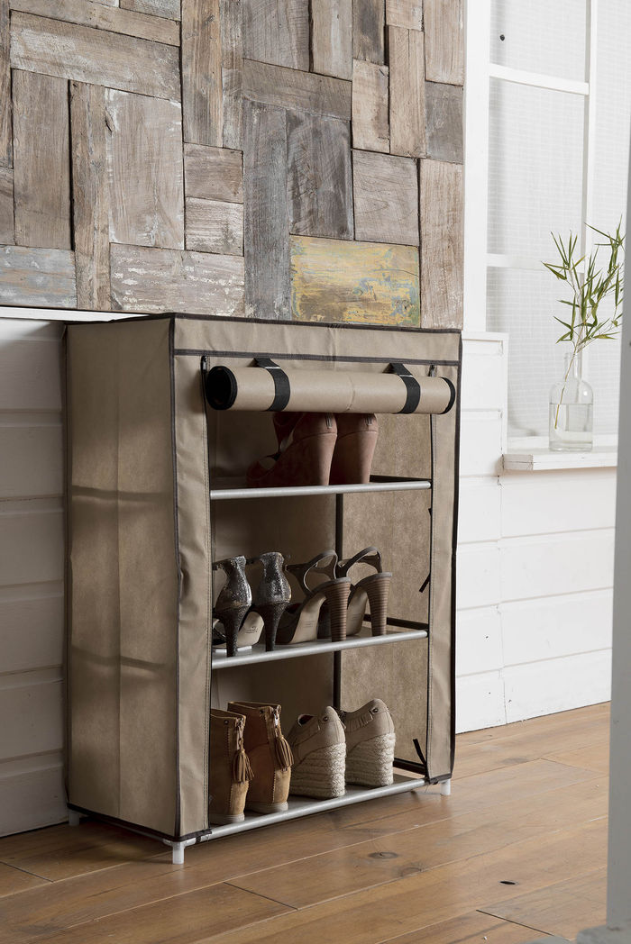 "Derby" 3 Shelf Shoe Storage Rack 6 Compactor