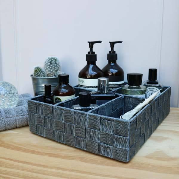 Drawer Organiser with 5 Compartments - Dark Grey