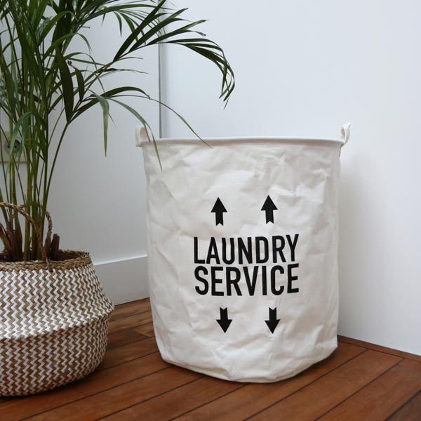 Ecru soft laundry basket