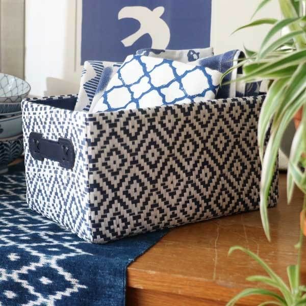 "Enzo" navy blue basket