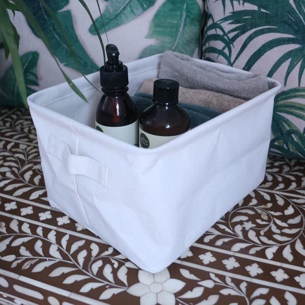 "Flex" Small Storage Basket - Cream