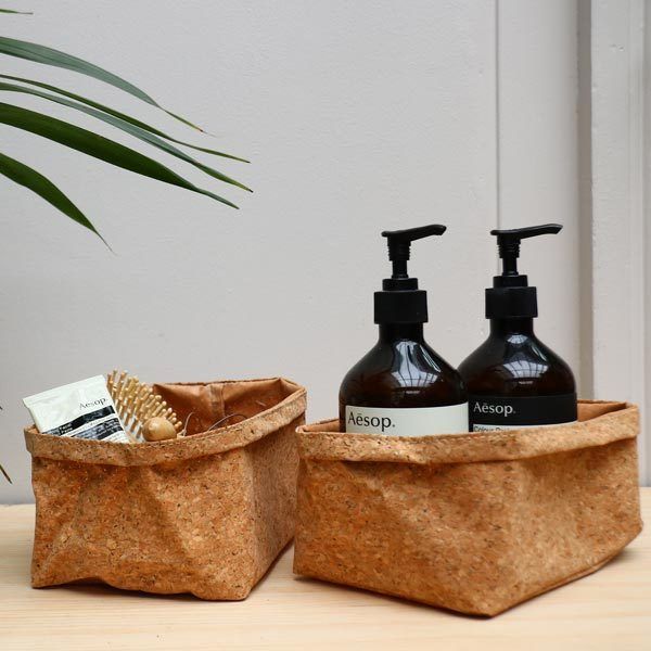 Flexible Cork Storage Basket