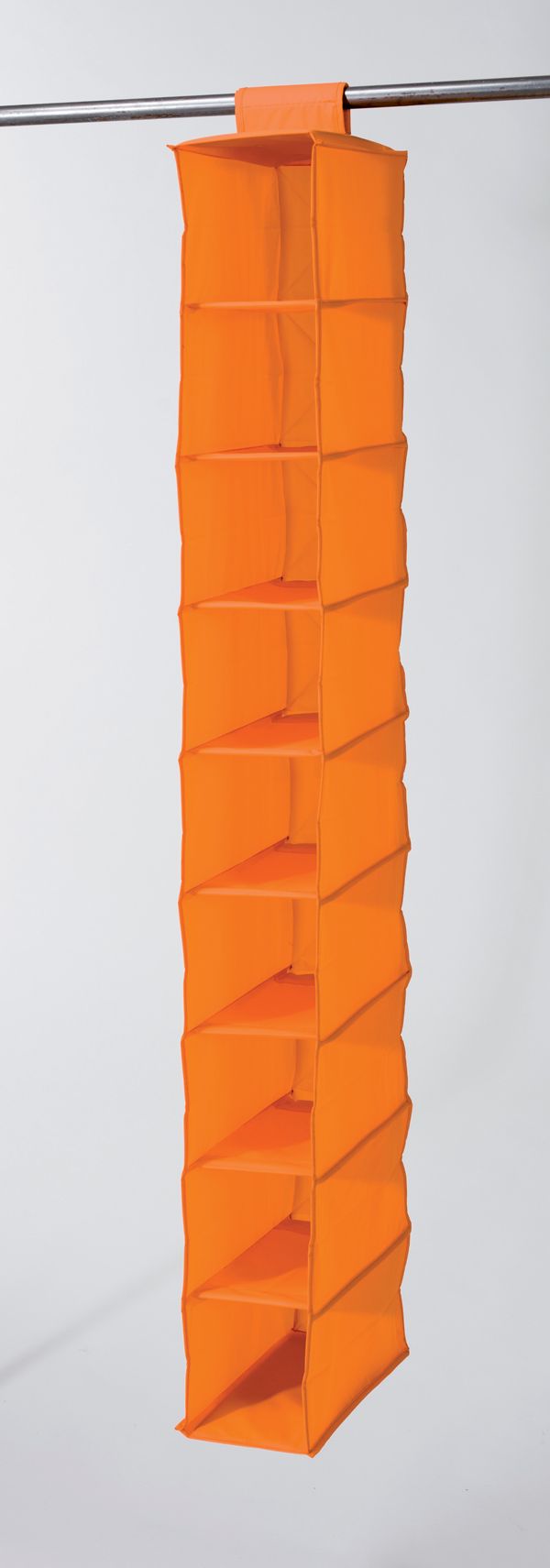 Hanging Shoe Organiser with 9 Compartments - Orange 1 Compactor