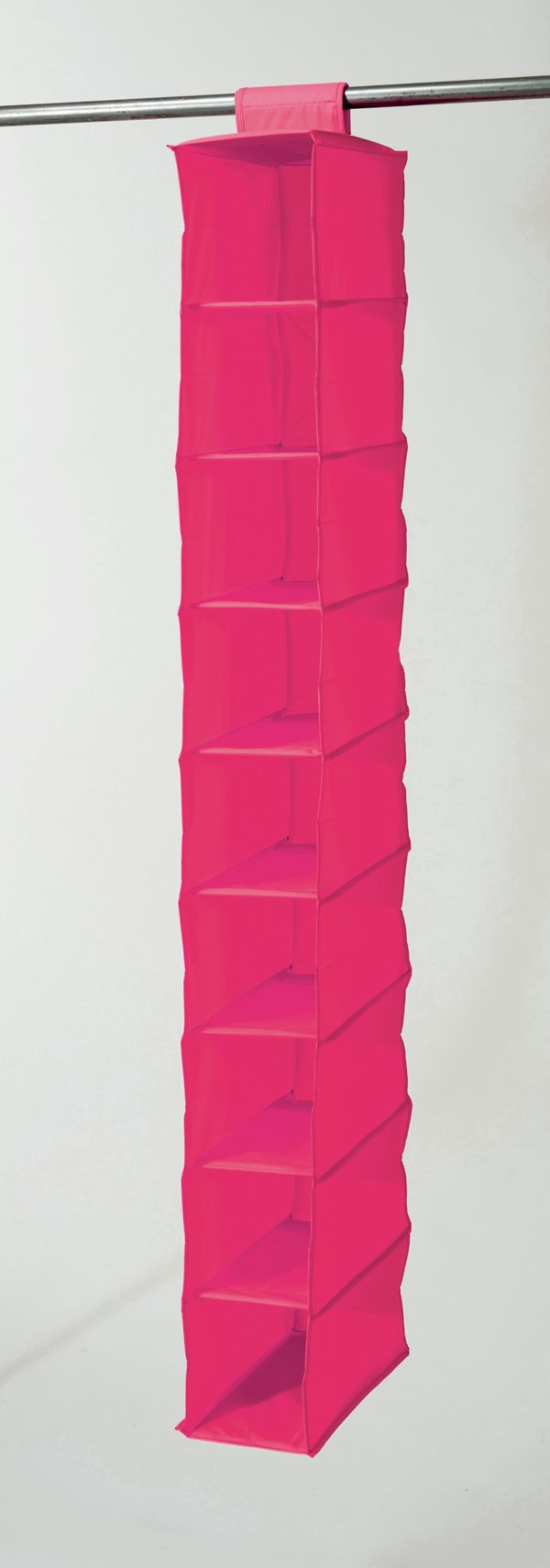 Hanging Shoe Organiser with 9 Compartments - Pink 1 Compactor