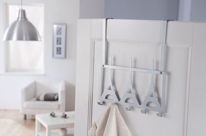 "Eiffel Tower" 4 Hook Over Door Hanger 1 Compactor