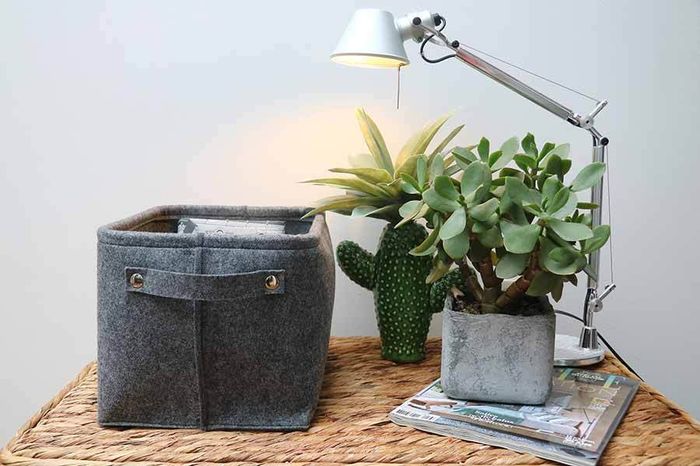 Grey "Felt" storage basket
