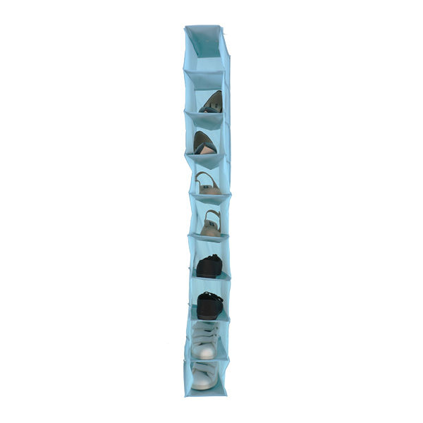 Hanging Shoe Organiser - Light blue