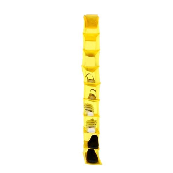Hanging Shoe Organiser - Yellow