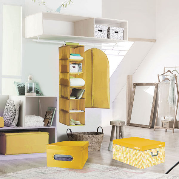 Hanging Shoe Organiser - Yellow