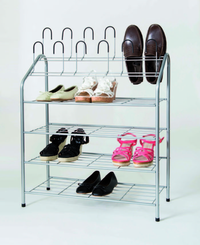 "Harry" 4 Shelf Shoe Rack 5 Compactor