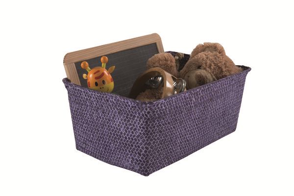 "Kito" Seagrass Storage Basket - Violet 2 Compactor