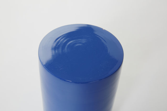 Large Bamboo Utensil Holder - Indigo Blue 2 Compactor