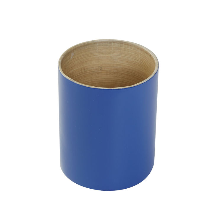 Small Bamboo Utensil Holder - Indigo Blue 1 Compactor