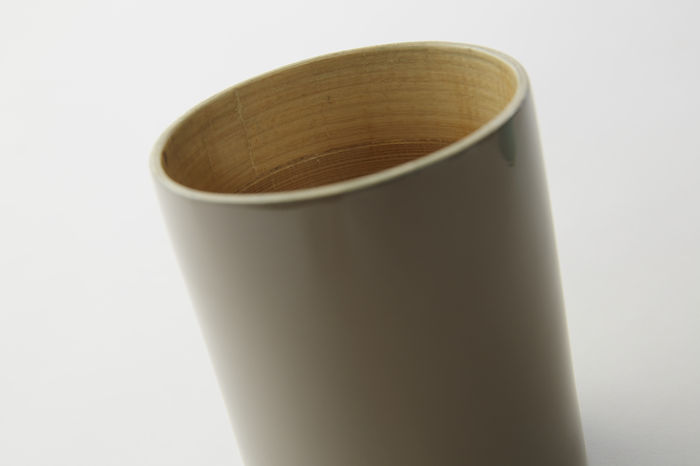 Small Bamboo Utensil Holder - Taupe 2 Compactor