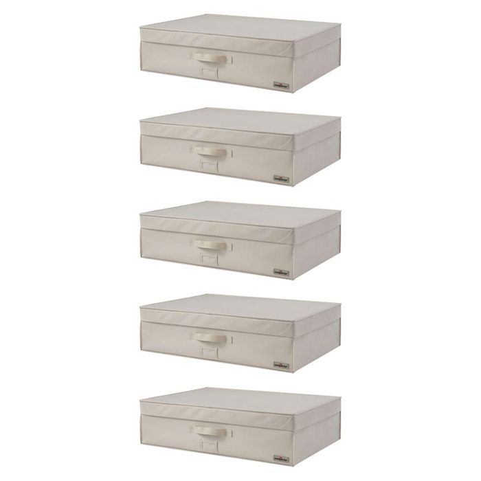 Set of 5 Underbed Compactor 2.0 Vacuum Storage Boxes - XXL 1 Compactor
