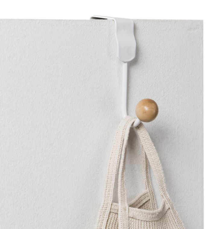 "Luna" Single Over Door Hanging Hook 1 Compactor