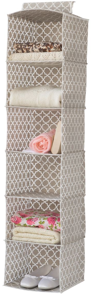 Madison Hanging Clothes Organiser with 6 Compartments 1 Compactor