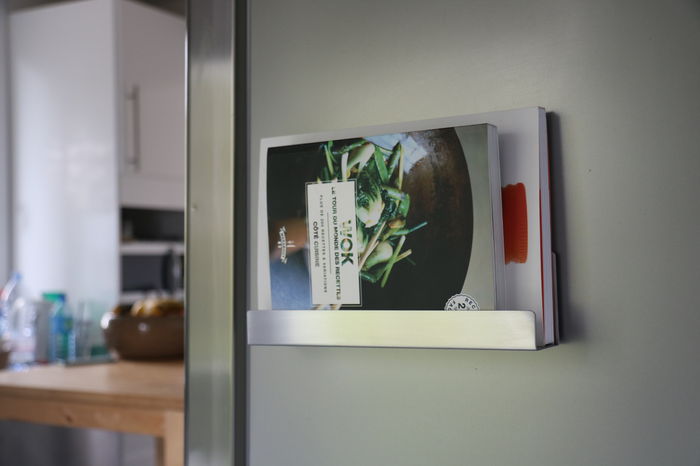 Magnetic iPad/Tablet and Cookery Book Holder 6 Compactor