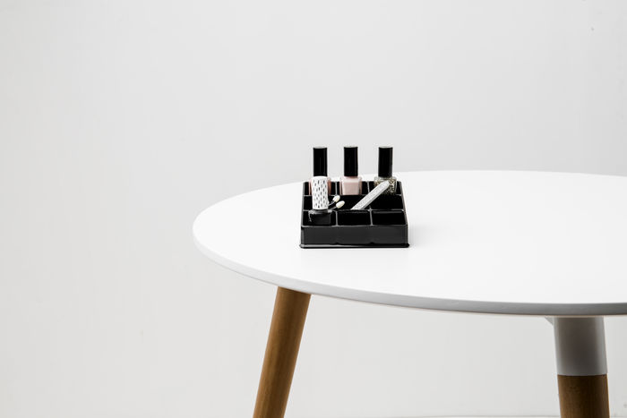 Nail Varnish Organiser with 9 Compartments - Black 4 Compactor