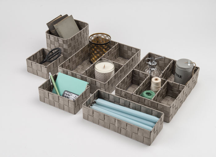 "Stan" Medium Drawer Organiser - Taupe 6 Compactor