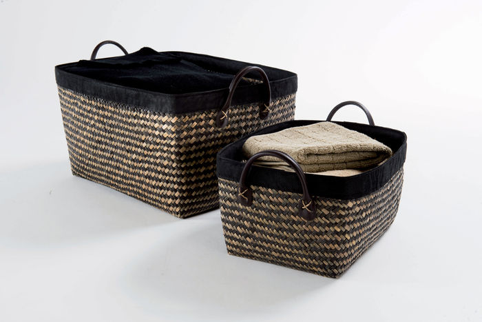 "Padang" Medium Seagrass Storage Basket 5 Compactor