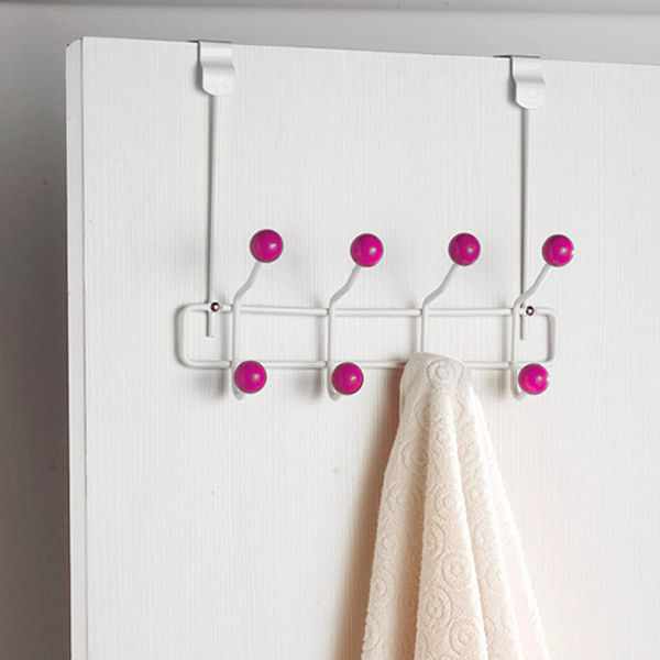 "Quadra" 8 Hook Over Door Hanger