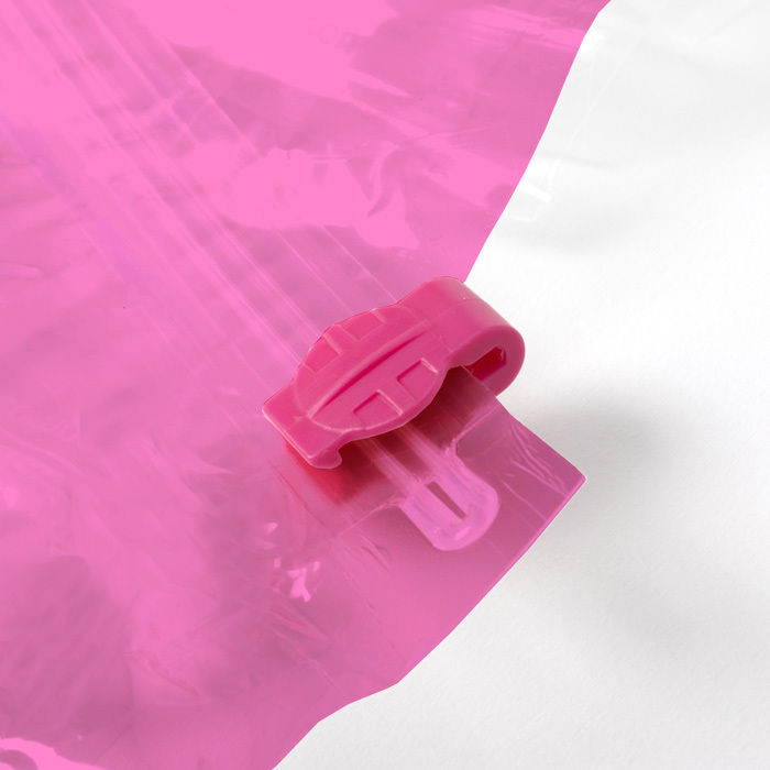 Pack of 5 space saving vacuum bags 'Aspispace' L - pink 6 Compactor