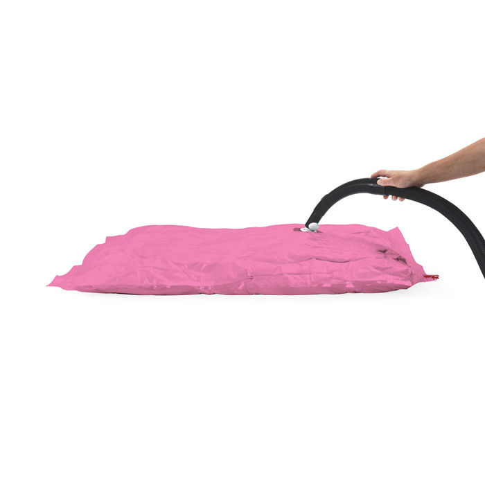 Pack of 5 space saving vacuum bags 'Aspispace' L - pink 5 Compactor