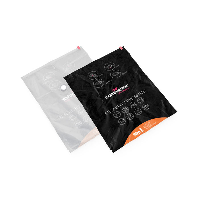 Pack of 5 space saving vacuum bags 'Aspispace' L - black 2 Compactor