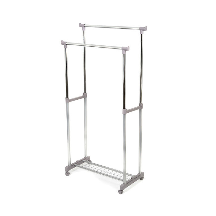 Alex Steel Adjustable Double Clothes Rail 1 Compactor