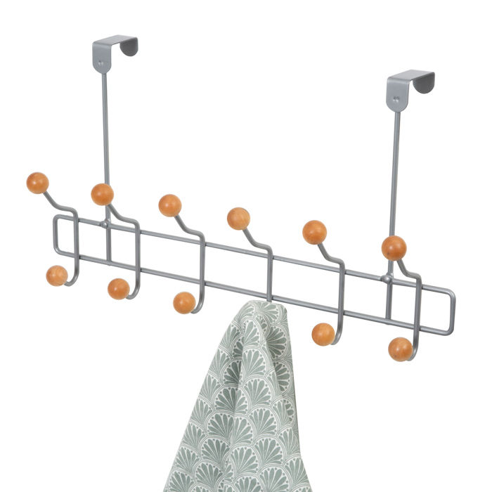 "Billy" 12 Hook Over Door Hanger 5 Compactor